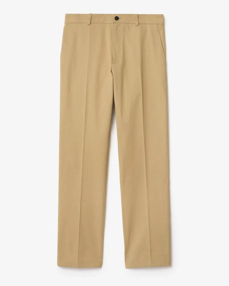 Burberry Chinohose aus Baumwolltwill , Size Beige