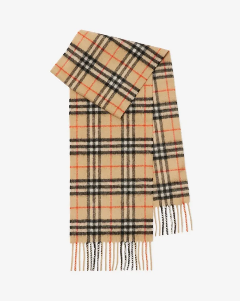 Burberry Kaschmirschal in Check , Size Sand-beige