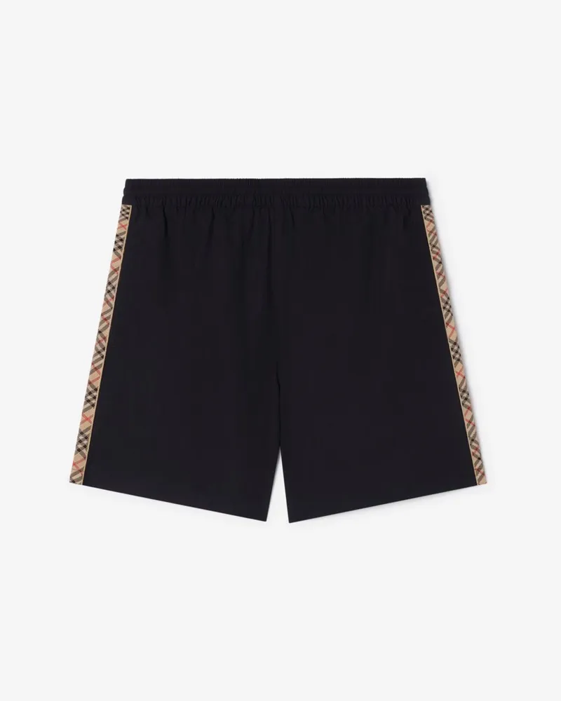 Burberry Schwimmshorts mit Karobesatz , Size Black