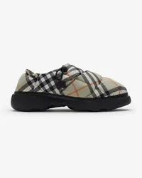 Burberry Nylonmisch-Mules „Pillow“ in Check Helles