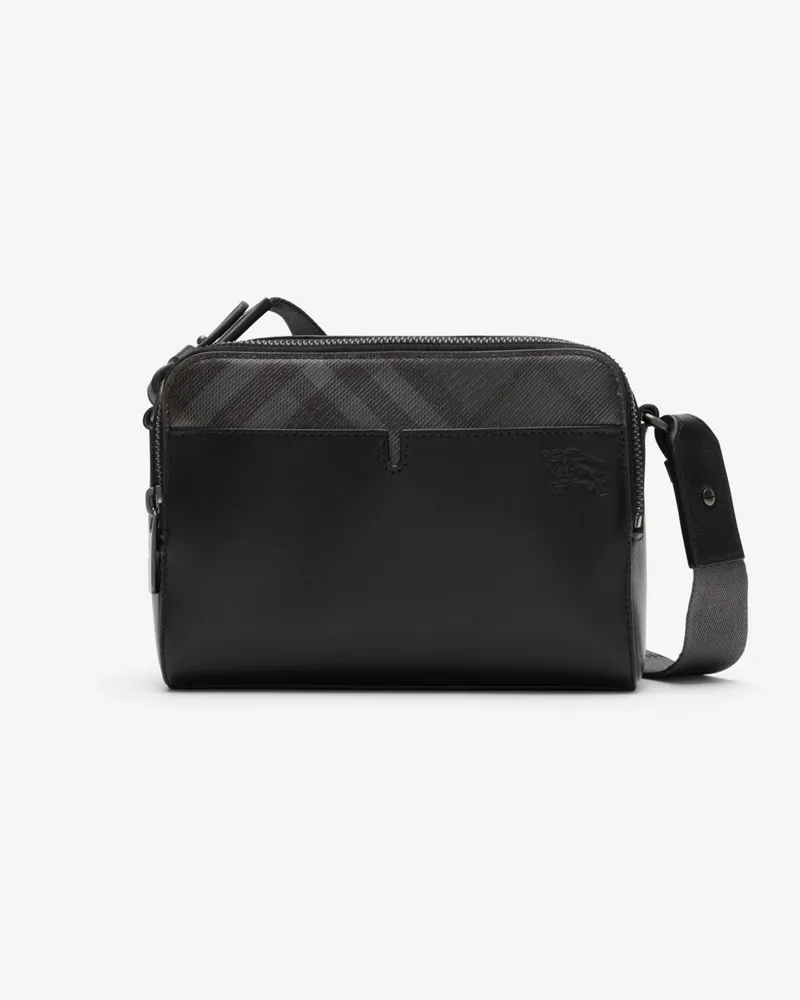 Burberry Crossbody-Tasche mit Check-Akzent Schwarz