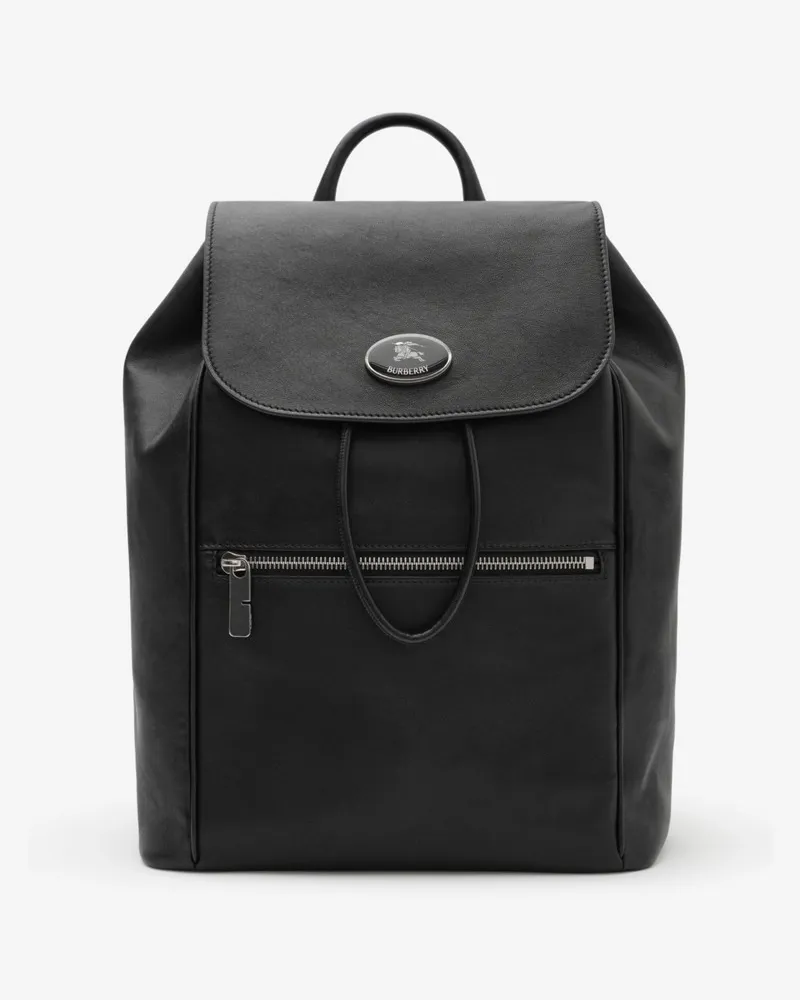 Burberry Rucksack mit Zugband und Knight Stamp Black