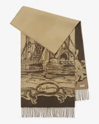 Burberry Kaschmirschal mit Tower Bridge-Motiv Sand