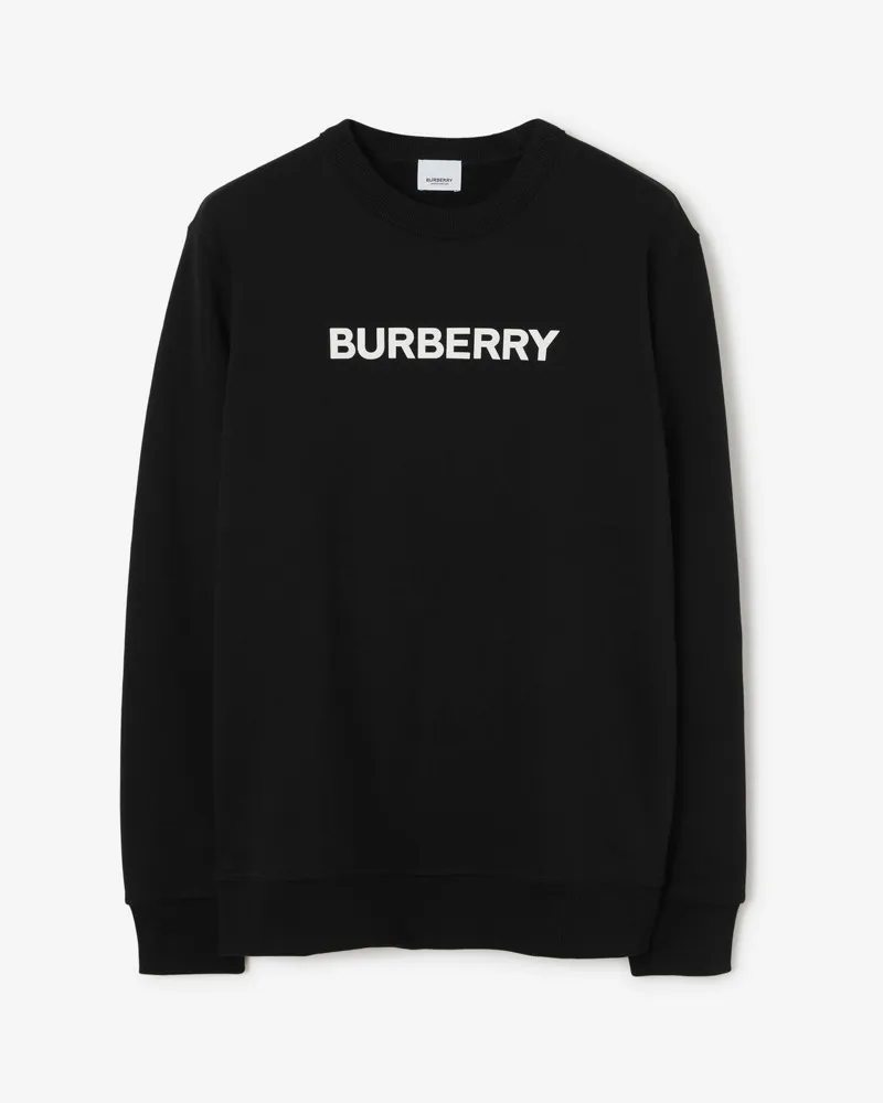 Burberry Baumwoll-Sweatshirt mit Logo Schwarz