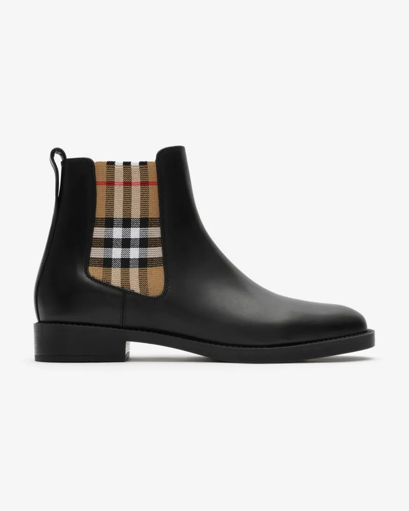 Burberry Lederstiefel „Hampstead“ , Size Black