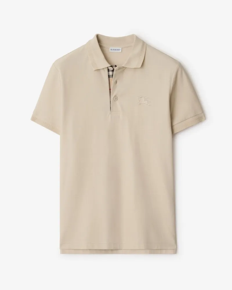 Burberry Cotton Polo Shirt , Size Clam