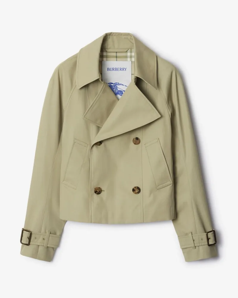 Burberry Baumwollmisch-Trenchjacke Beige