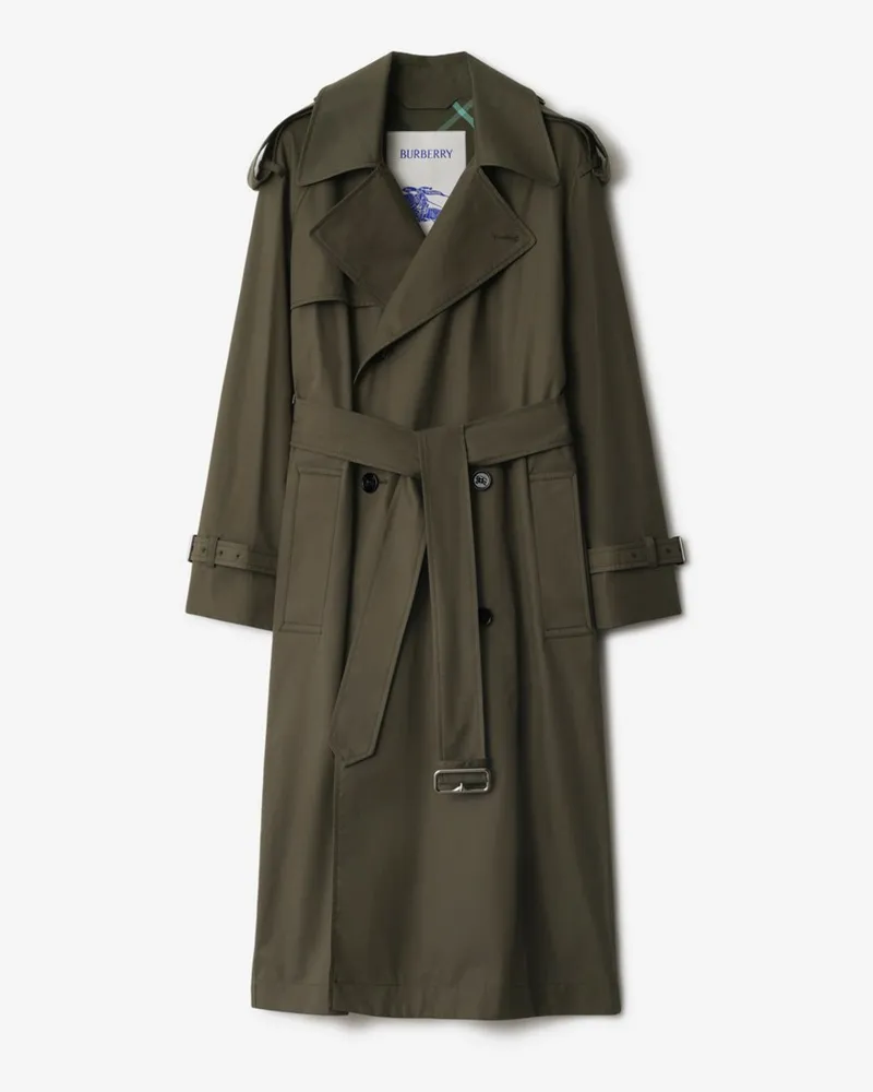 Burberry Langer Trenchcoat „Castleford“ aus Gabardine Otter