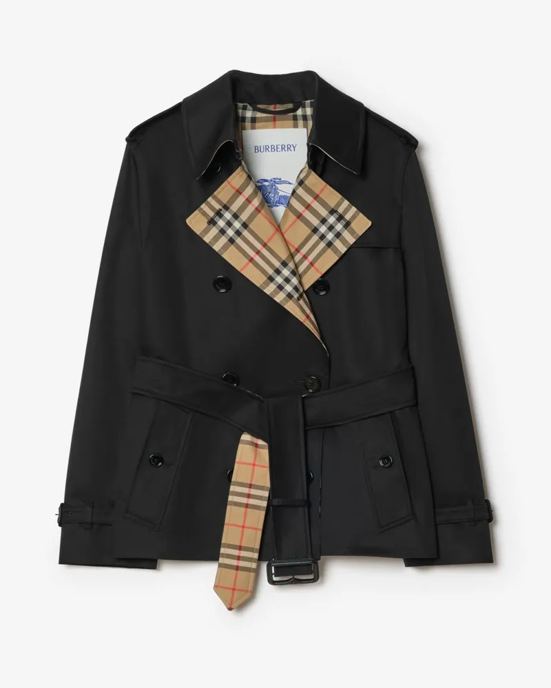 Burberry Trenchjacke „Lakefield“ aus Gabardine , Size Schwarz