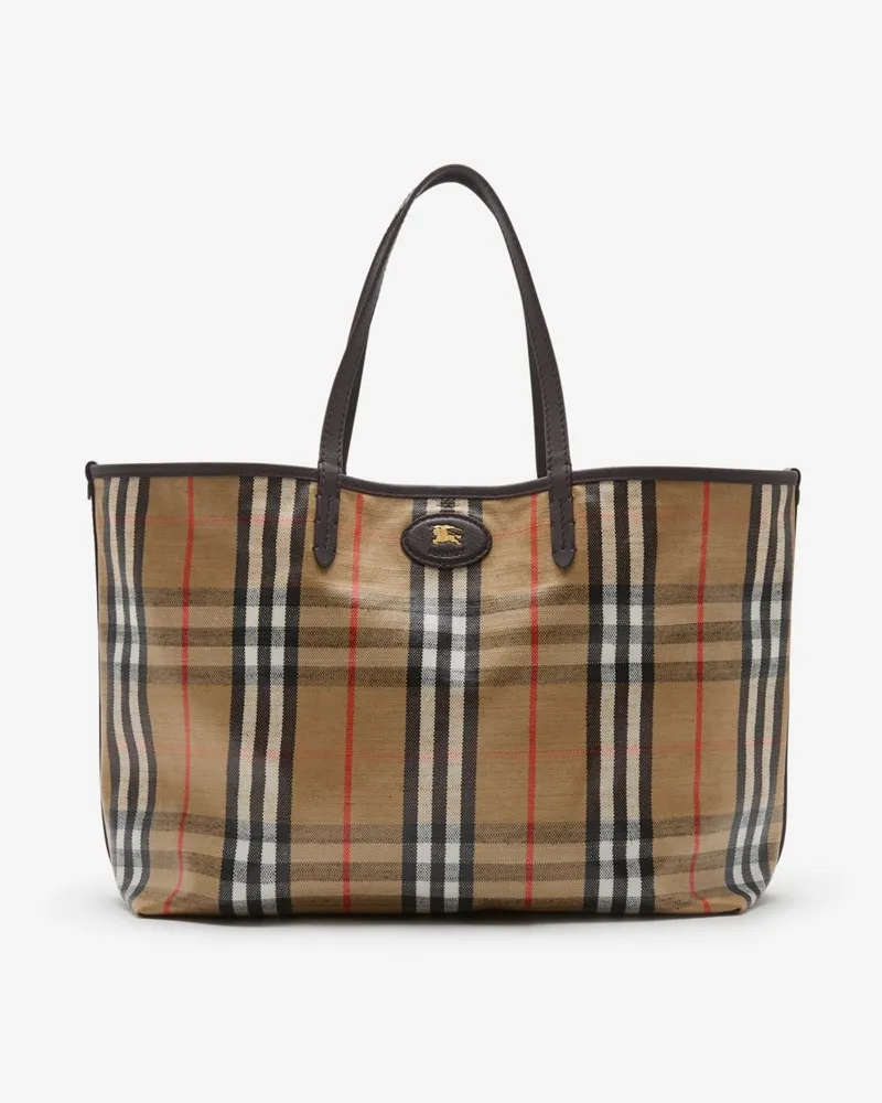 Burberry Mittelgroße Henkeltasche „Highlands Sand-beige