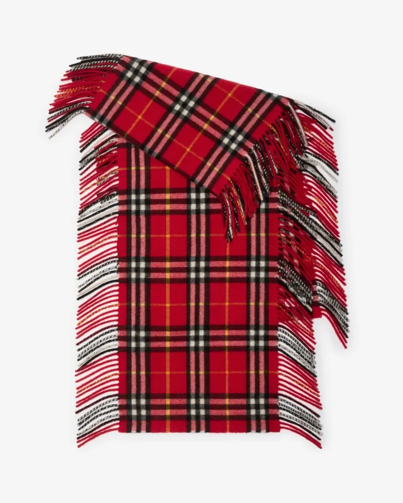 Burberry Kaschmirschal „Happy“ in Check Currant