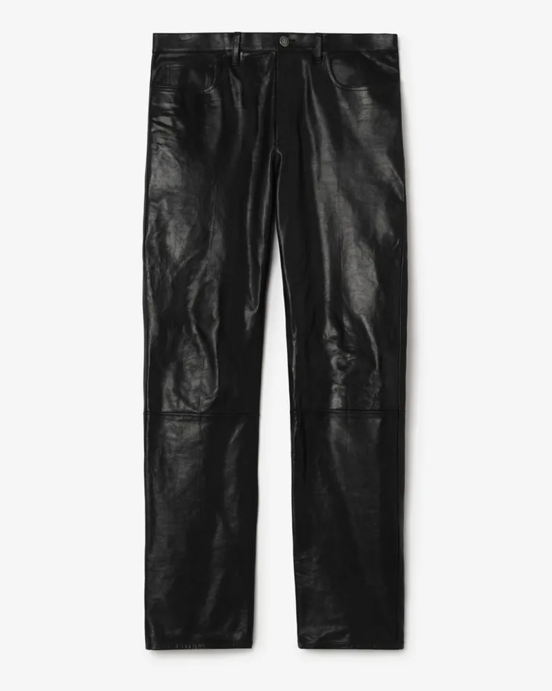 Burberry Hose aus Leder , Size Schwarz