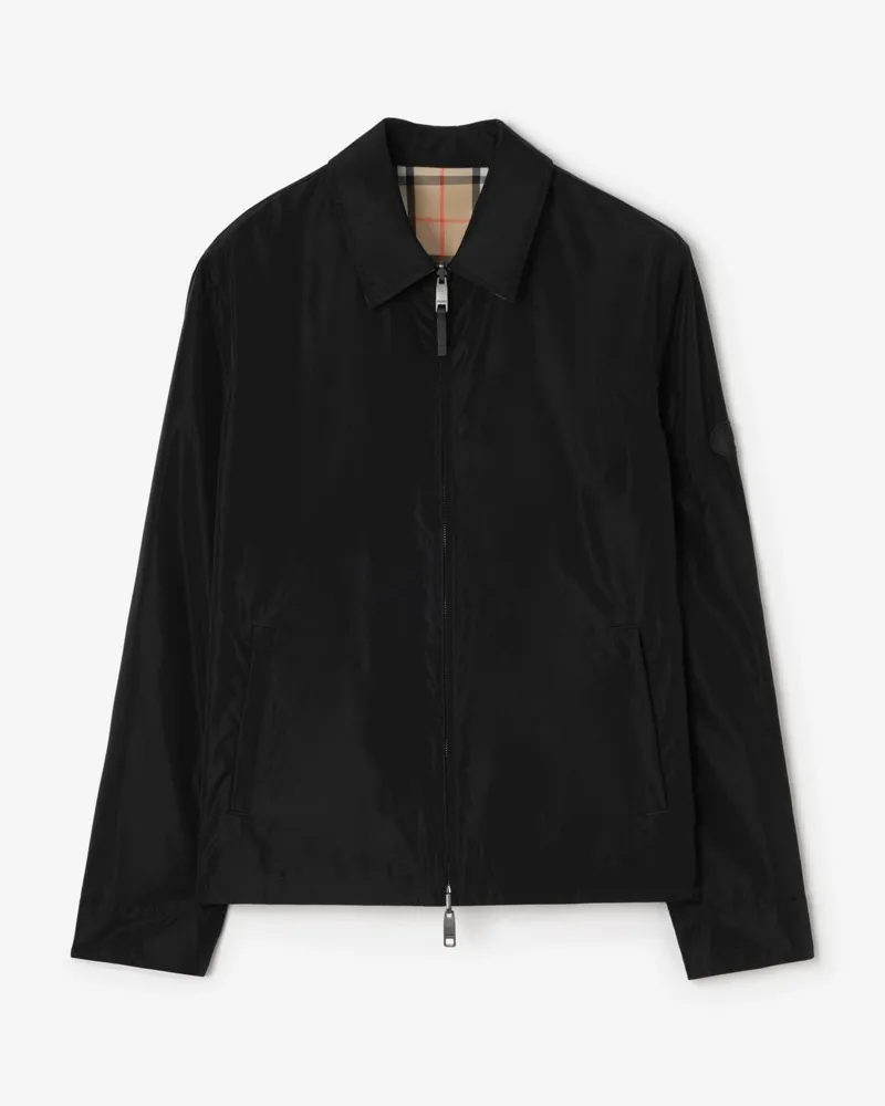 Burberry Wendbare Harrington-Jacke „Bloomsbury“ aus Nylon , Size Schwarz