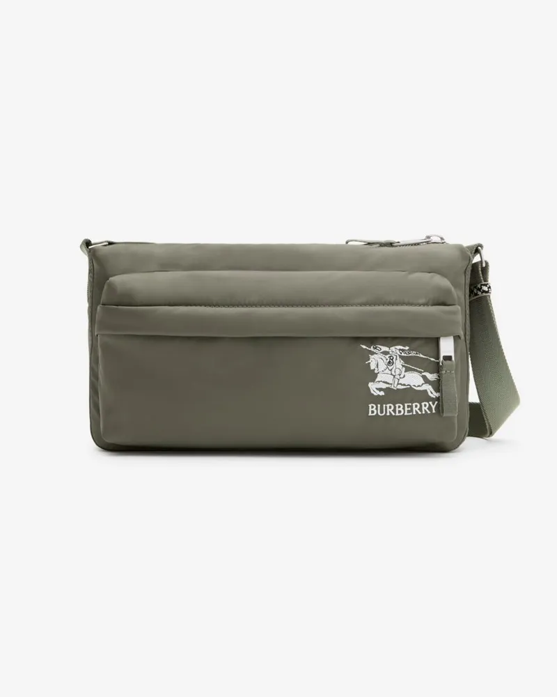 Burberry Crossbody-Tasche mit Rittermotiv und Logo Dark