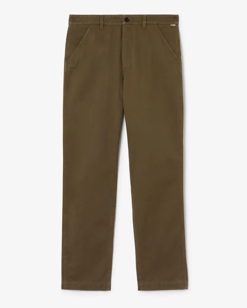 Burberry Chinohose aus Baumwolltwill , Size Dunkles