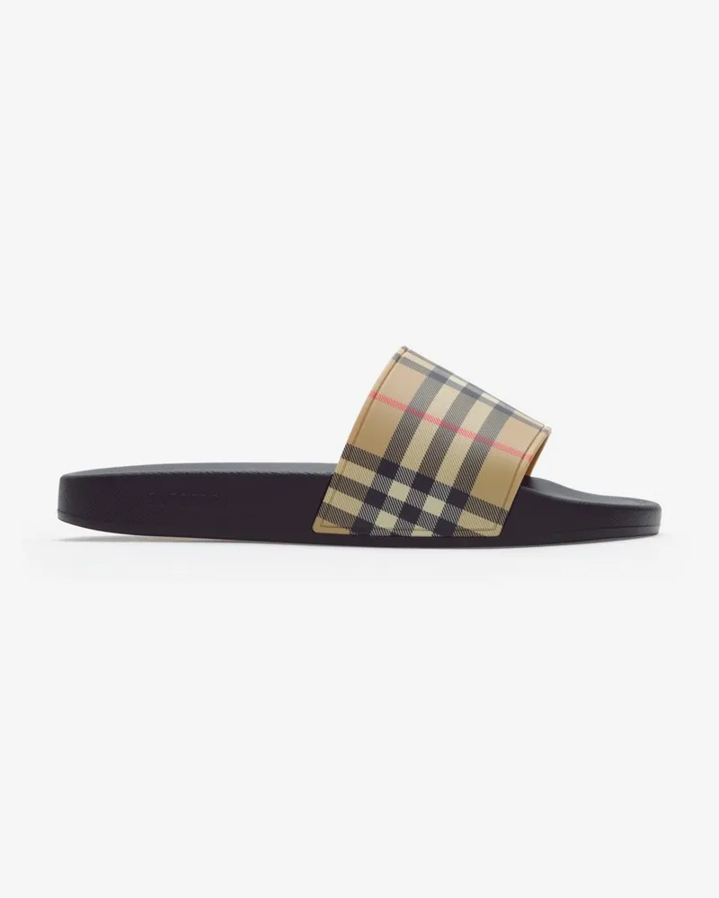 Burberry Slides in Check , Size Archive