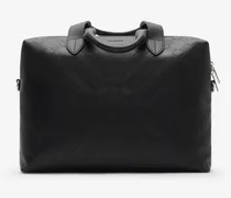 Aktentasche mit geprägtem Karomuster