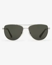 Burberry Sonnenbrille „Metal Logo“ mit eckiger Fassung Silber