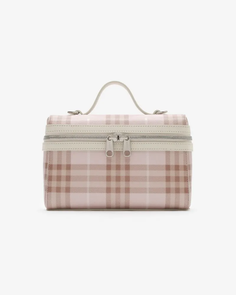 Burberry Vanity Bag in Check Pale