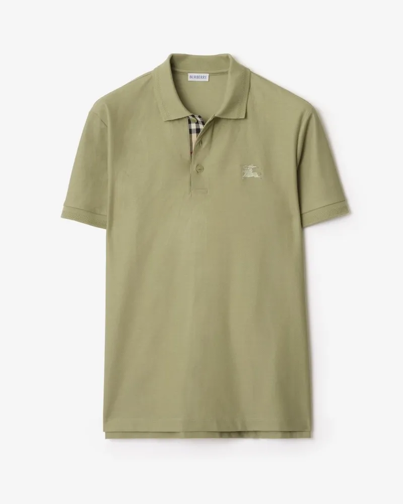 Burberry Baumwoll-Poloshirt Glade-grün