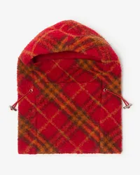 Burberry Fleece-Schlauchschal in Check Currant