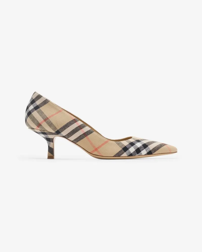 Burberry Pumps „Dame“ in Check Sand-beige