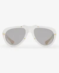 Burberry Sonnenbrille „Shield Mask Weiß