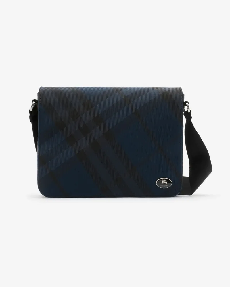 Burberry Messenger-Tasche „Grid Marineblau