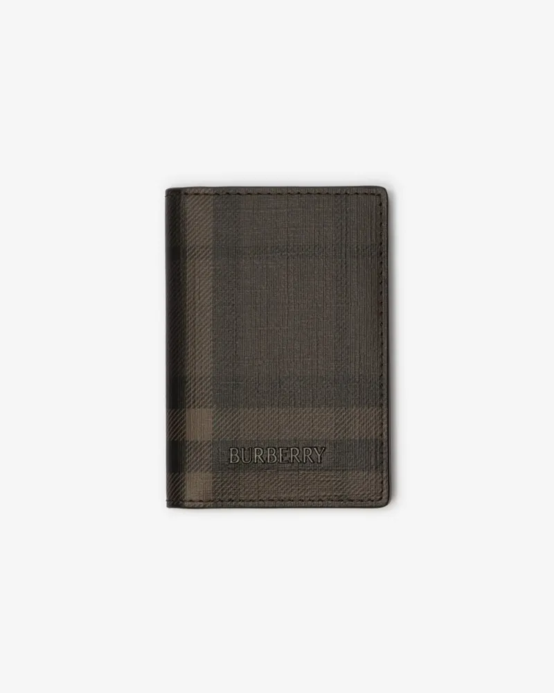 Burberry Faltbares Kartenetui „City“ in Check Dark