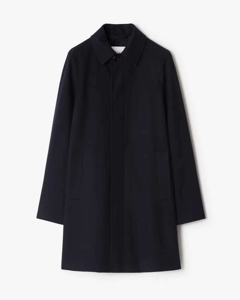 Burberry Mittellanger Kaschmir-Car Coat , Size Marineblau