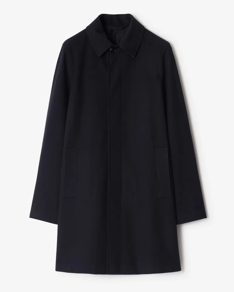 Burberry Mittellanger Kaschmir-Car Coat Marineblau