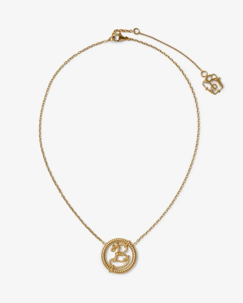 Burberry Kette „Nautical Knot“ mit B-Anhänger Gold
