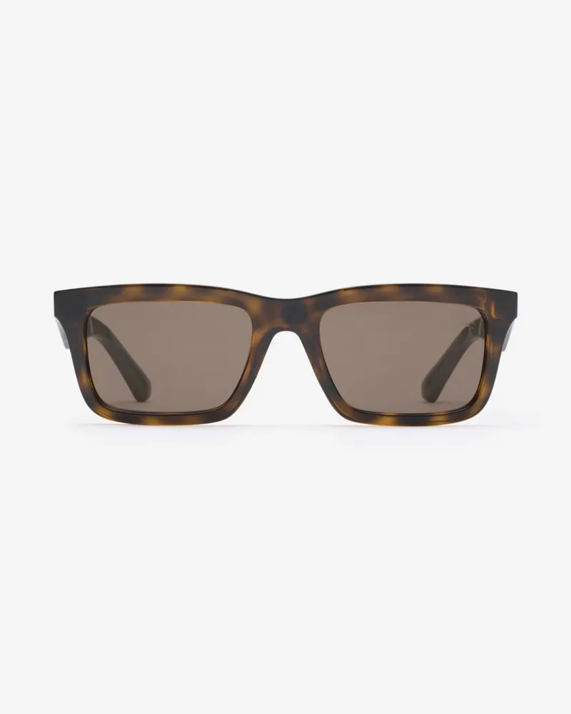 Burberry Rechteckige Sonnenbrille mit Logo Schildpattfarben