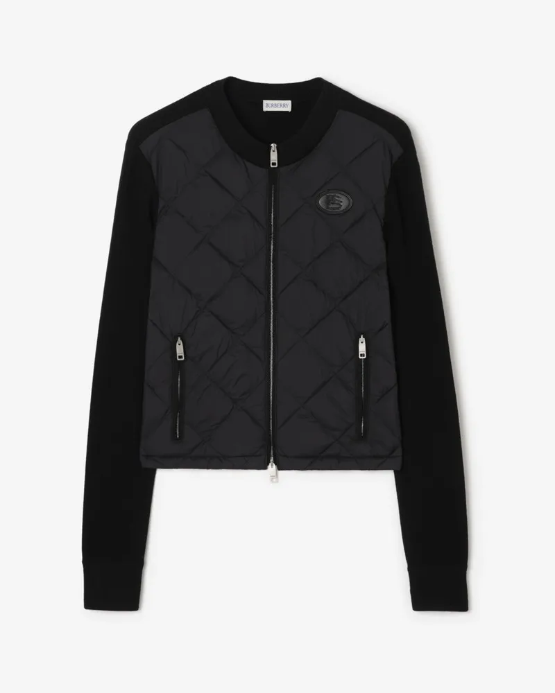 Burberry Steppjacke „Fulbrook“ aus Nylon und Wolle , Size Black