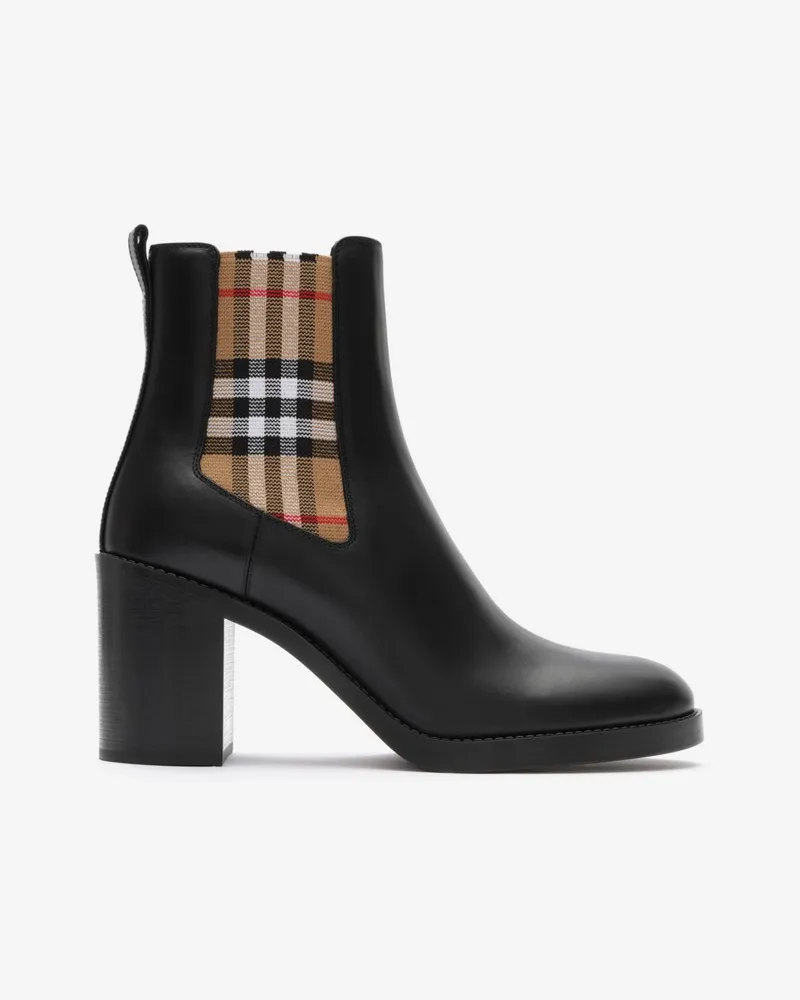Burberry Lederstiefel „Hampstead“ mit Absatz , Size Black