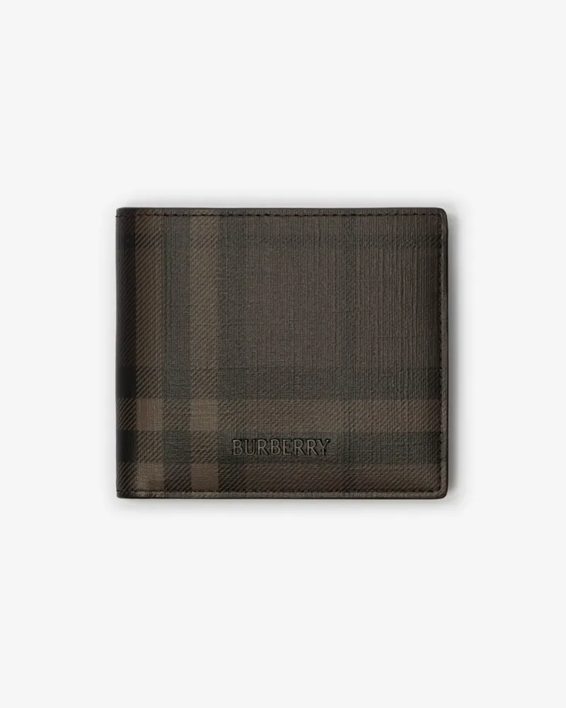 Burberry Faltbrieftasche „City“ mit Münzfach Dunkelbraun