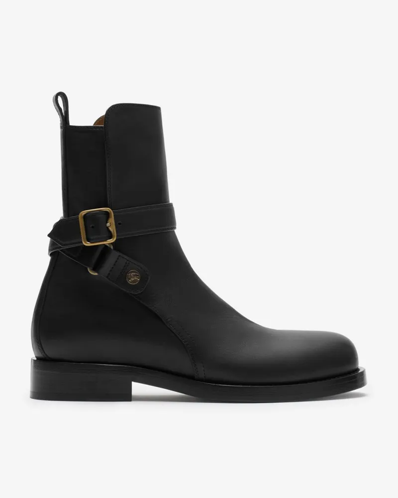 Burberry Jodhpur-Stiefel „Ledger“ aus Leder , Size Black
