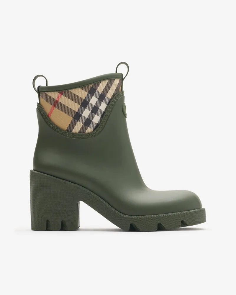 Burberry Regenstiefeletten „Marsh Stamp“ aus Gummi mit Absatz , Size Loch