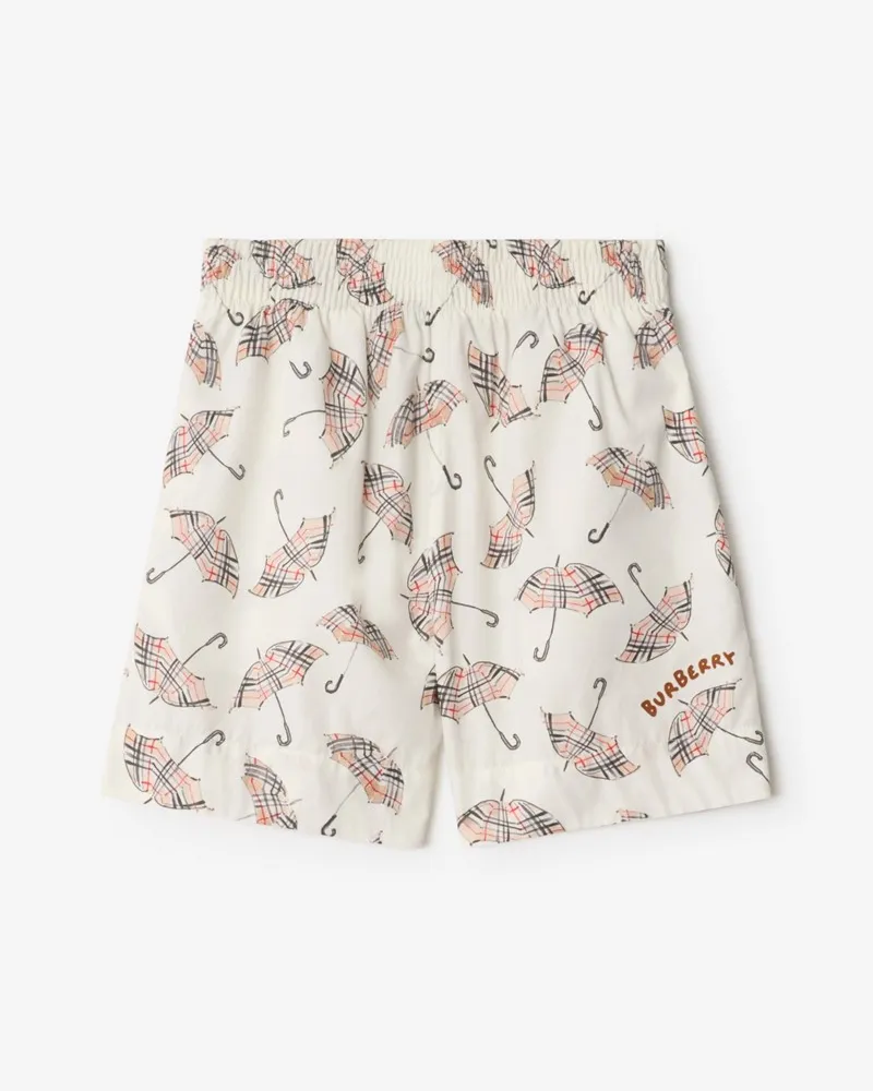 Burberry Baumwollshorts mit Regenschirm-Motiv Calico