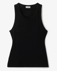 Burberry Stretchbaumwoll-Tanktop Schwarz