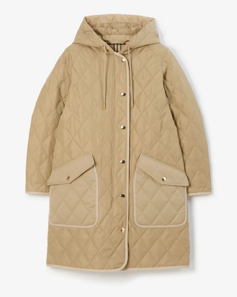 Burberry Thermoregulierender Steppmantel Vintage-beige
