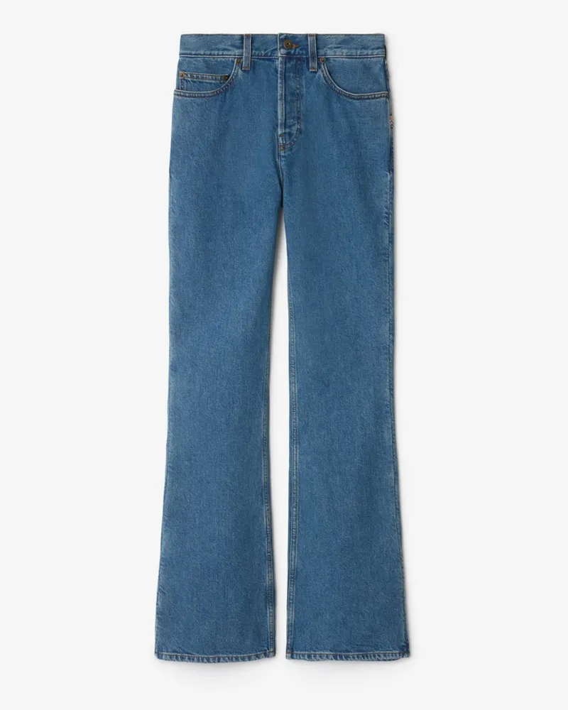 Burberry Jeans-Schlaghose mit hoher Leibhöhe Mittelblau