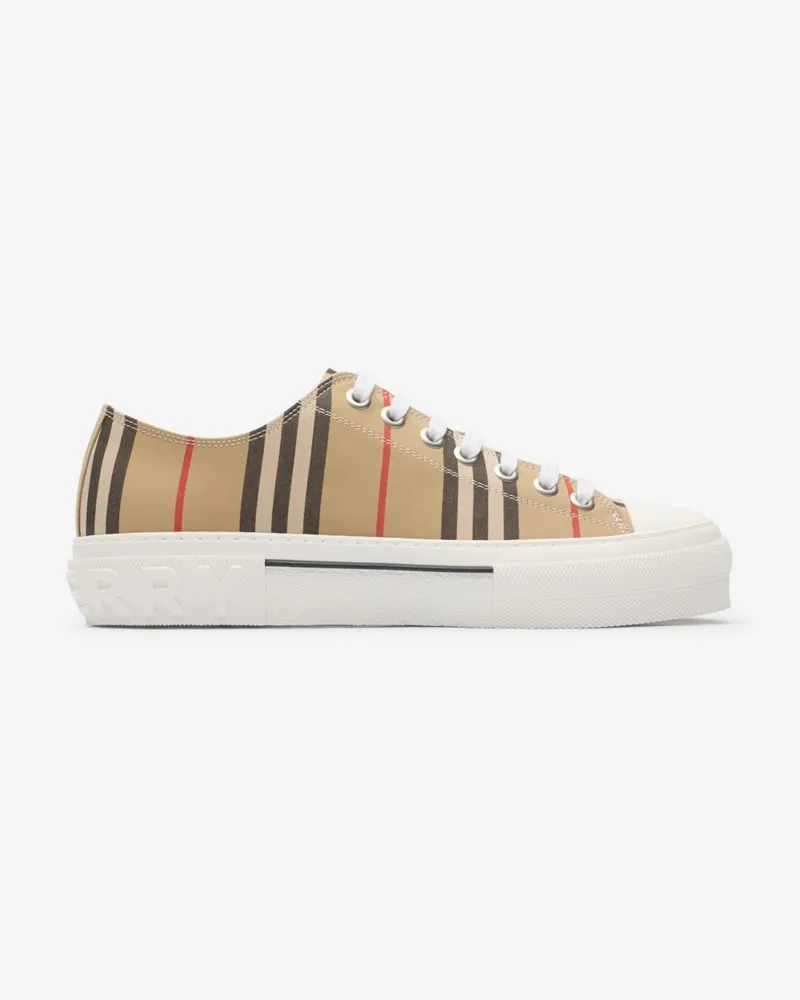 Burberry Sneaker im Streifendesign Vintage-beige