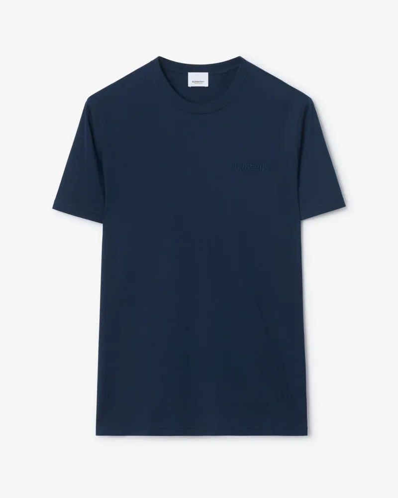 Burberry Baumwoll-T-Shirt Ink-blau