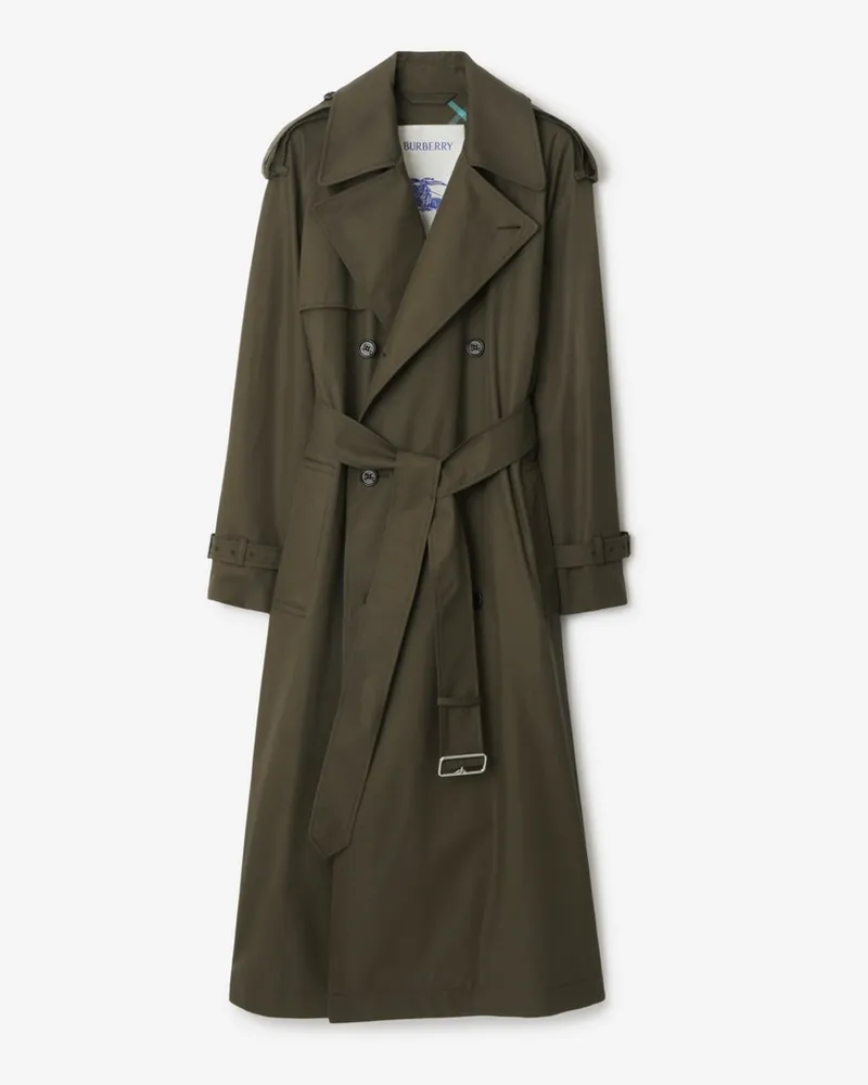 Burberry Langer Trenchcoat „Castleford“ aus Gabardine Otter