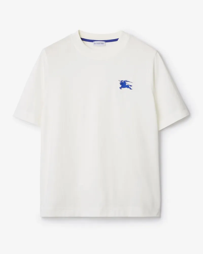 Burberry Baumwoll-T-Shirt Salt-weiß