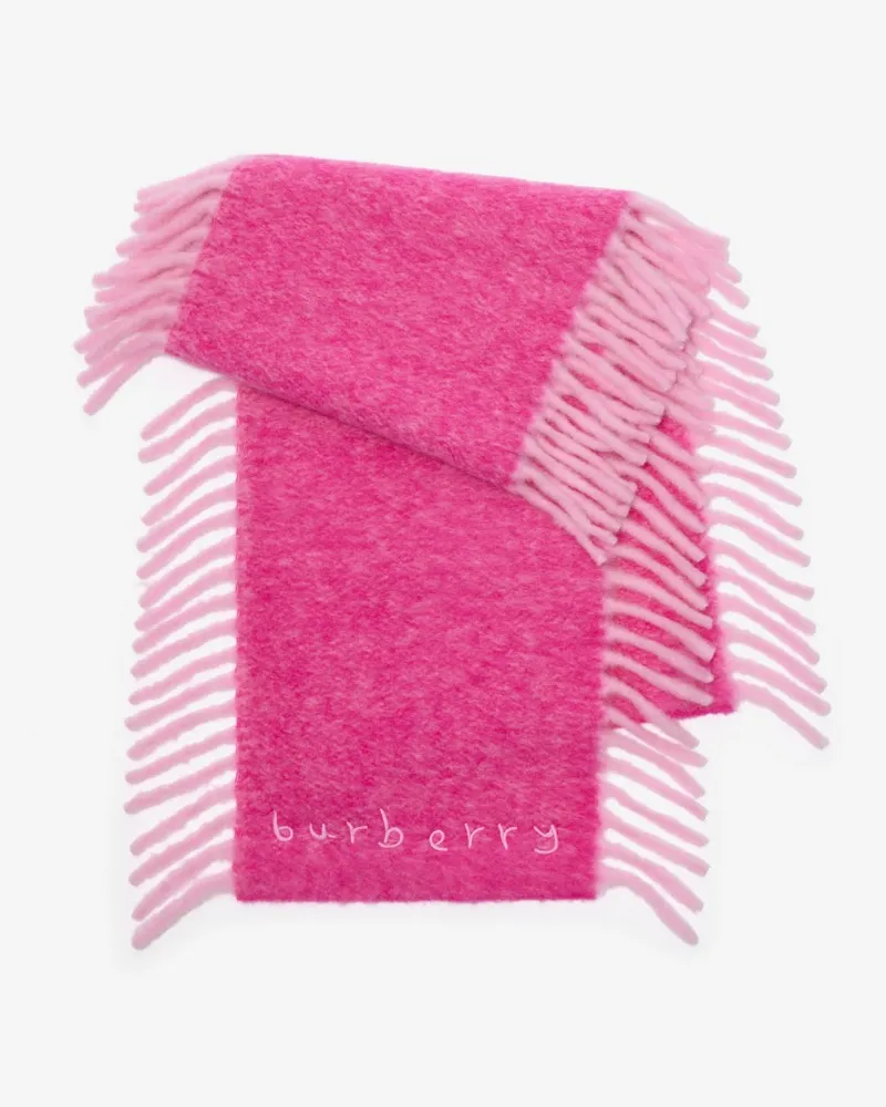 Burberry Schal „Happy“ aus Alpakawollmischung Bow-rosa