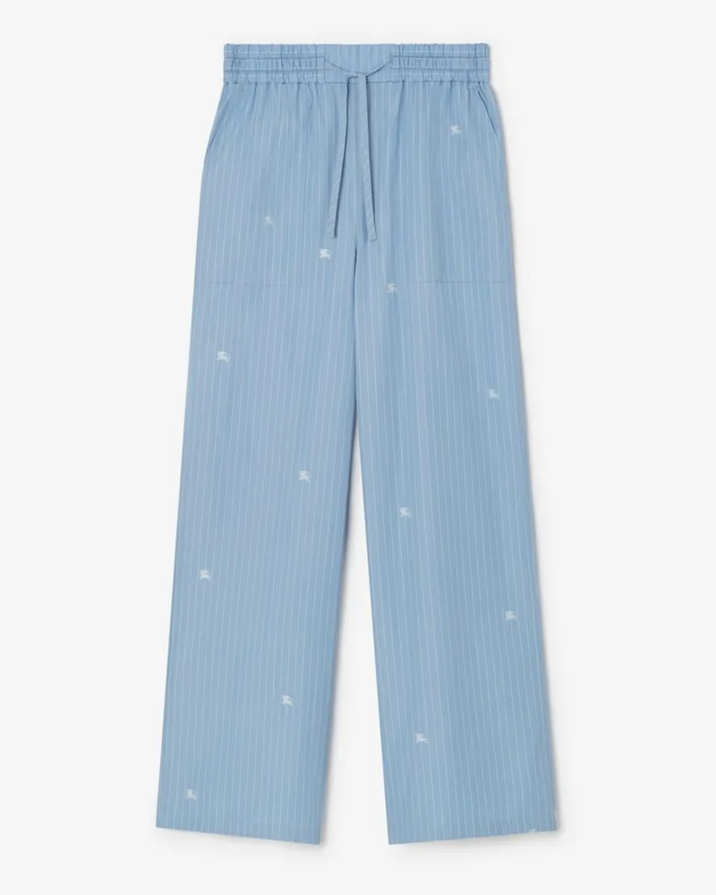Burberry Fil-Coupé-Hose mit Streifenmuster und Knight , Size Cornflower-blau