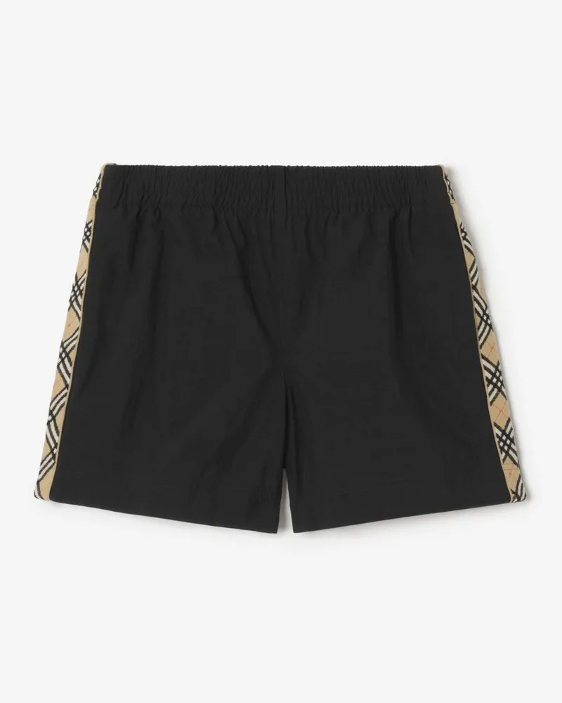 Burberry Schwimmshorts mit Check-Besatz , Size Schwarz