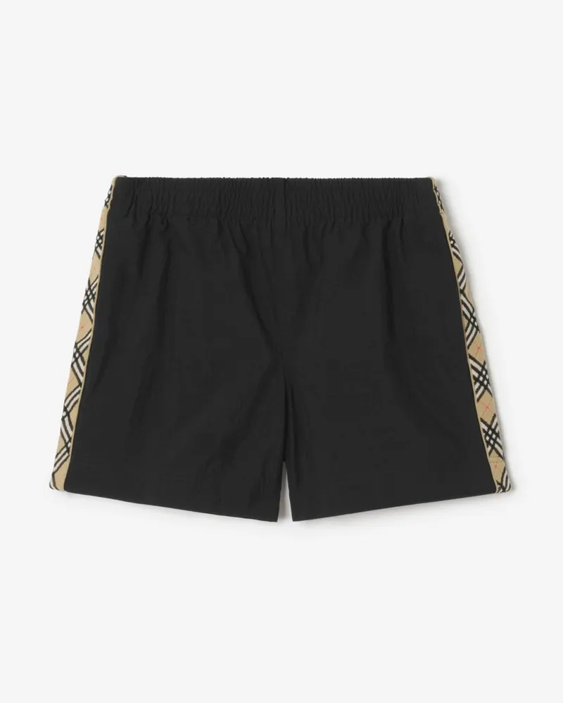 Burberry Schwimmshorts mit Check-Besatz , Size Schwarz
